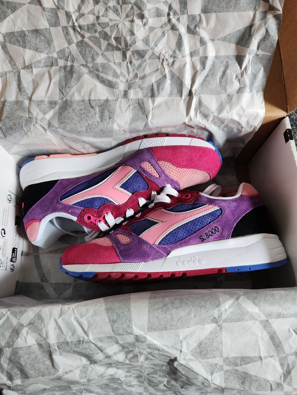 Diadora x Extra Butter S8000 Suspiria Sneakers in Violet Magic - Picture 3 of 9
